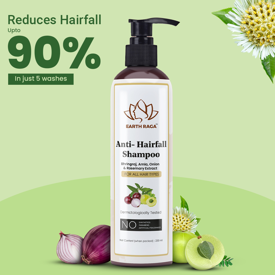 Earthraga Anti-Hairfall Shampoo | For extra strong Hair| 250ml