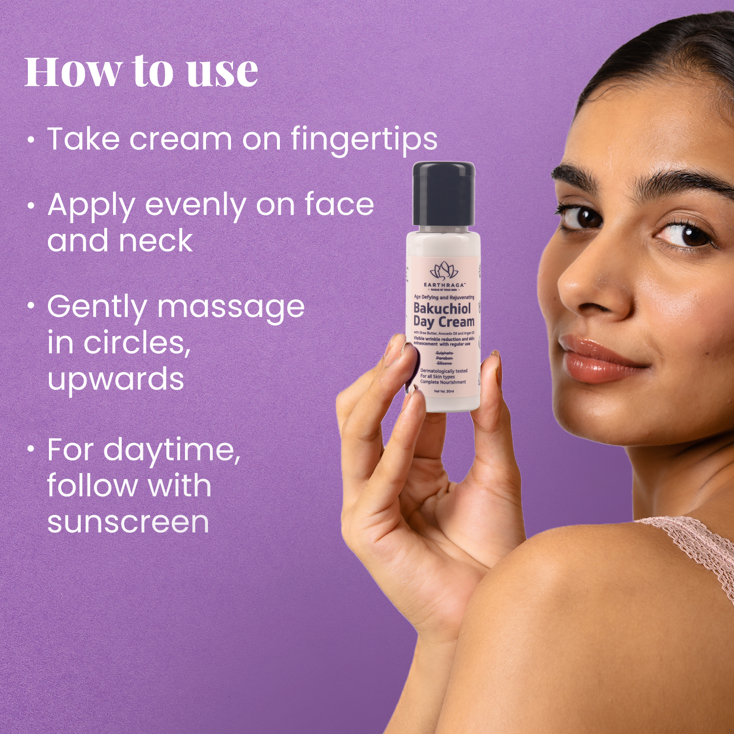 Age Defying and Rejuvenating Bakuchiol Day Cream | Natural Alternate to Retinol |Improves Skin Elasticity & Reduce Wrinkles | Moisturizes Skin | 30 gm  Minis