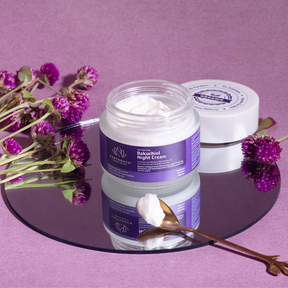Skin Reviving Bakuchiol Night Cream | Exfoliates & Nourishes Skin | Minimizes Scars & Stretch Marks | Rich In Antioxidants | 100gm