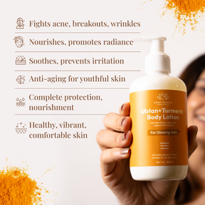 Ubtan + Turmeric Body Lotion | Deeply Moisturizes & Nourishes Skin | Rich In Vitamins & Antioxidants Makes Skin Radiant & Glowing | 200 gms