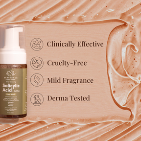 Deep Cleansing Salicylic Acid + Coffee Foaming Face Wash | Exfoliating Cleanser | Removes Blackheads | 100ml