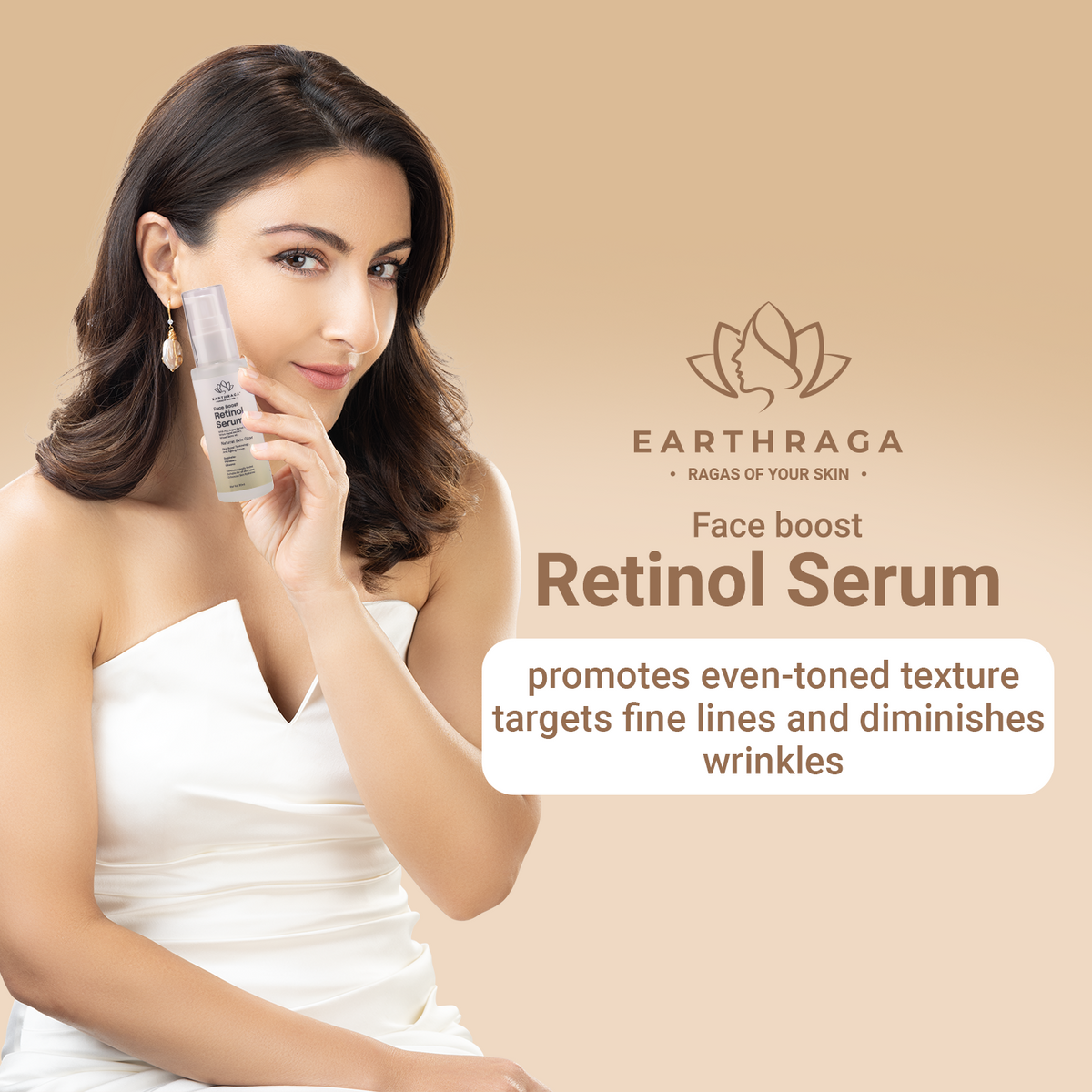 Earthraga Retinol Serum | Moisten Skin | Reduces Wrinkles & Fine Lines | Treats Acne | 30ml