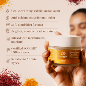 Ubtan + Turmeric Face Mask | Deep Cleansing With Mild Exfoliation | Makes Skin Soft And Bright | 100gm