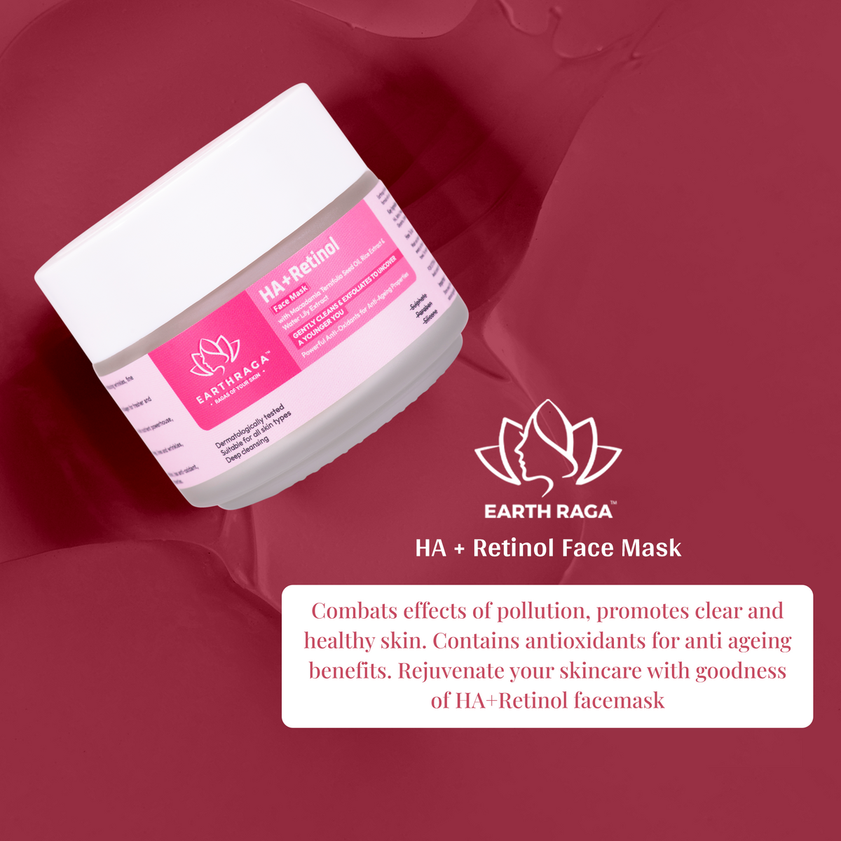 HA + Retinol Face Mask |  100gm