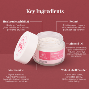 HA + Retinol Face Scrub | 100ml