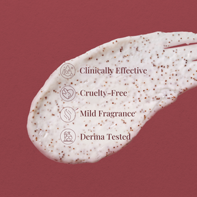 HA + Retinol Face Scrub | Clears Clogged Pores | Fades Wrinkles | Brightens Skin | Removes Tan | 100ml