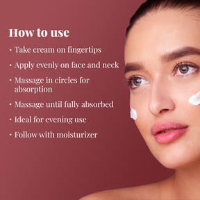 Anti Ageing & Skin Brightening HA+Retinol Night Cream | Locks Moisture In Skin | Reduces Pores | Evens Skin-Tone | 100ml