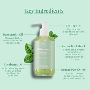 Peppermint, Tea Tree & Eucalyptus Body Wash | 200 ml