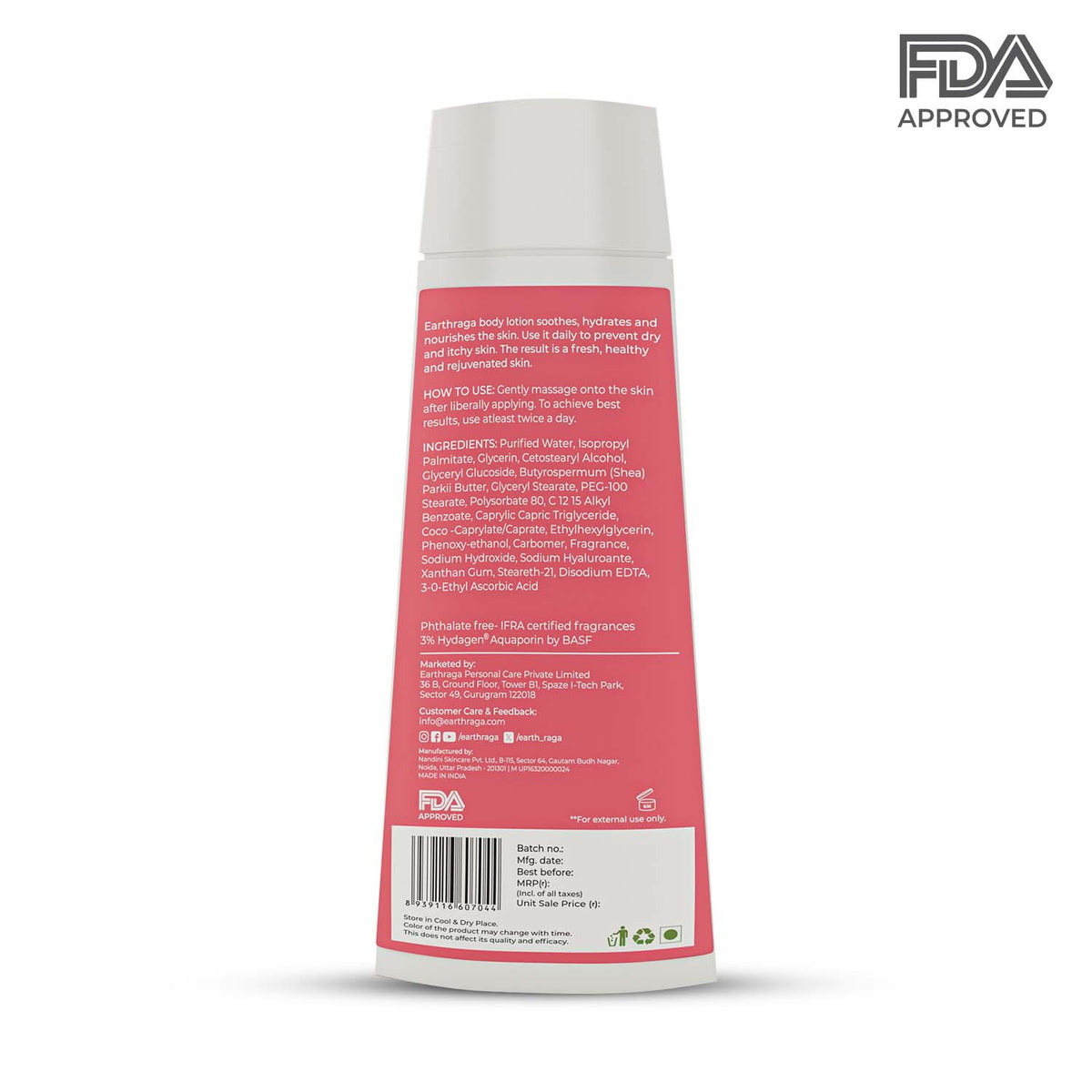 Earthraga Instant Glow Body Lotion | Glow-Boosting Moisturizer with ...