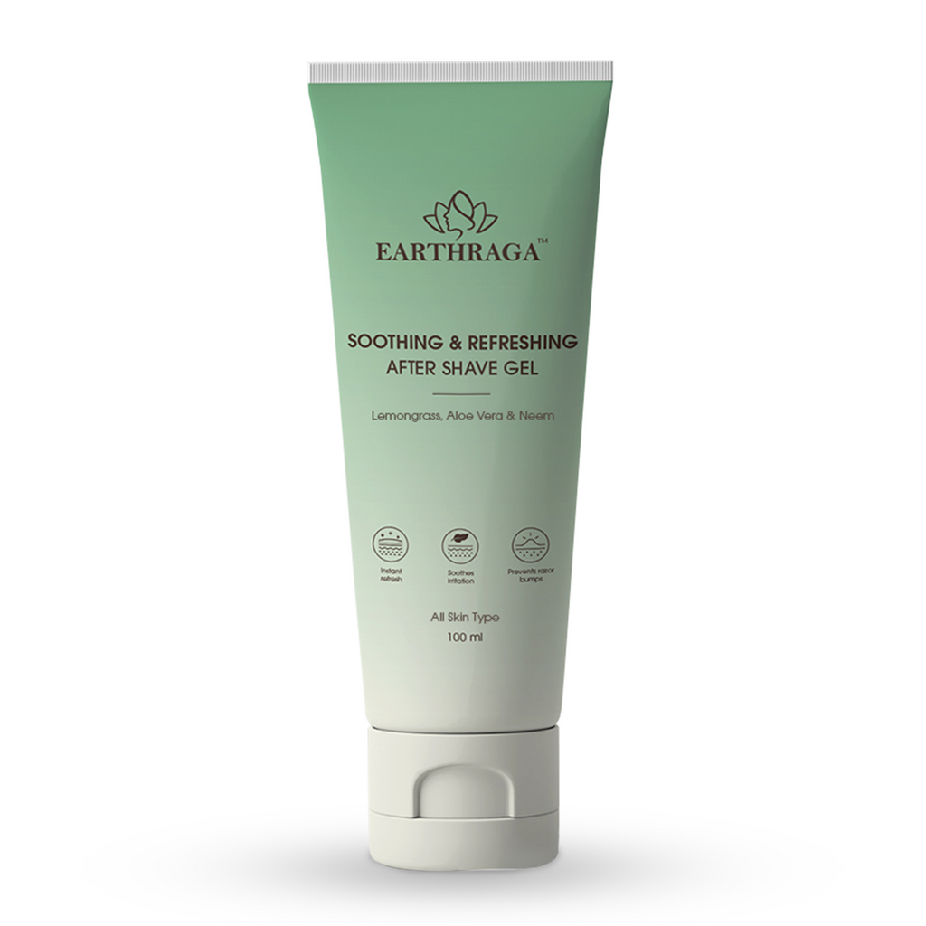 Earthraga Lemongrass Aftershave Gel | Gentle Soothing After Shave Gel for  Men with Fresh Lemongrass Extracts
