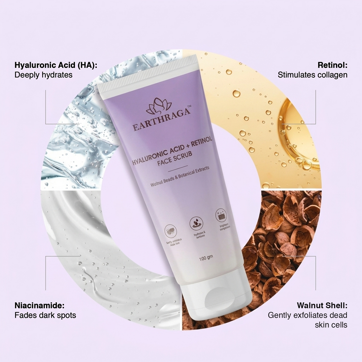 HA + Retinol Face Scrub | 100 ml