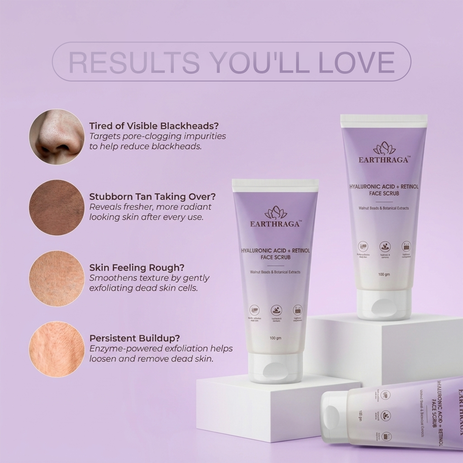 HA + Retinol Face Scrub | 100 ml