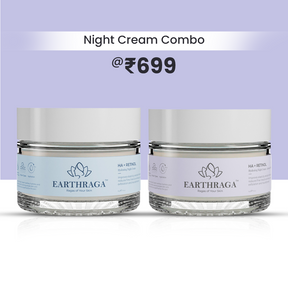 HA+Retinol Advanced Night Cream with Squalane & Vitamin E| HA+Retinol Night Cream with Niacinamide & Aquaxyl | 50.0 gm Combo Pack