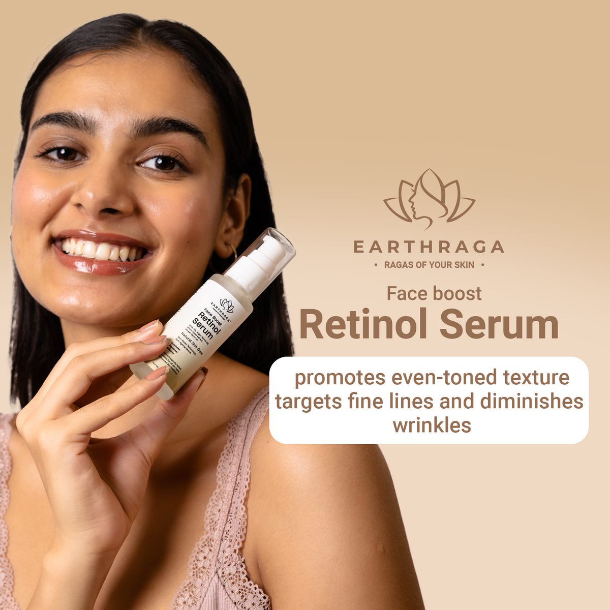 Retinol Serum | Moisten Skin | Reduces Wrinkles & Fine Lines | Treats Acne | 30ml