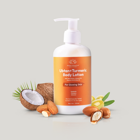 Ubtan + Turmeric Body Lotion | Deeply Moisturizes & Nourishes Skin | Rich In Vitamins & Antioxidants Makes Skin Radiant & Glowing | 200 gms