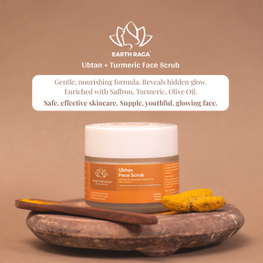 Ubtan + Turmeric Face Scrub | Removes Impurities & Blackheads | Treats Acne & Dark Spots | 100ml