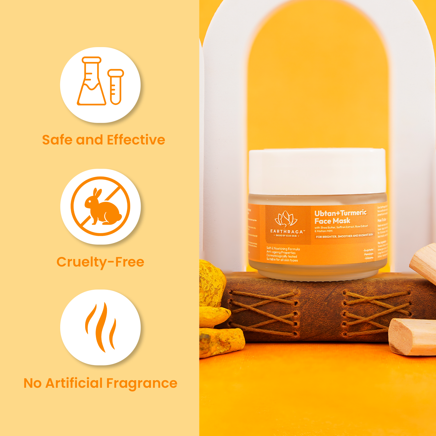 Earthraga Ubtan + Turmeric Face Mask | 100gm