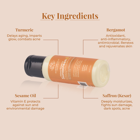 Ubtan + Turmeric Sunscreen SPF50 Matte 30ml - minis
