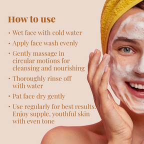 Ubtan + Turmeric Foaming Face Wash | Deep Cleansing & Skin Brightening | Treats Blemishes & Pigmentation | 100ml