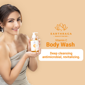 Vitamin C Body Wash | Clears Clogged Pores Effectively | Makes Skin Tight & Firm | Promotes Even Skin-Tone | 200ml