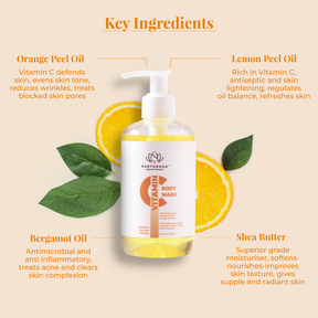 Vitamin C Body Wash | Clears Clogged Pores Effectively | Makes Skin Tight & Firm | Promotes Even Skin-Tone | 200ml