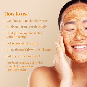 Vitamin C Face Scrub | Unclogs Pores | Reduces Hyperpigmentation | Brightens Skin Tone | 100ml