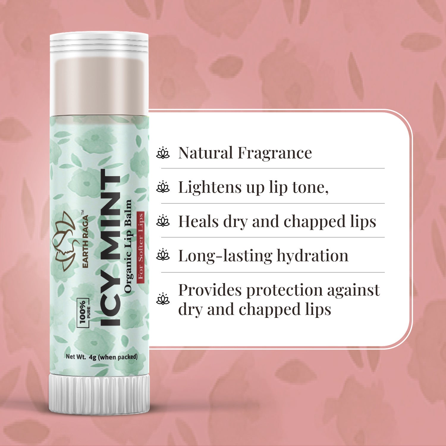 Icy Mint Organic Lip Balm 4g